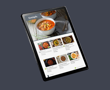 Tablet smart cuisine